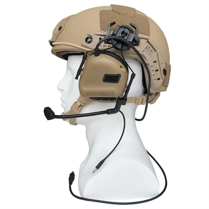 Aramid Army Military Level Iiia Ballistic Bulletproof Helmet With Headset