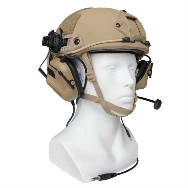 Aramid Army Military Level Iiia Ballistic Bulletproof Helmet With Headset