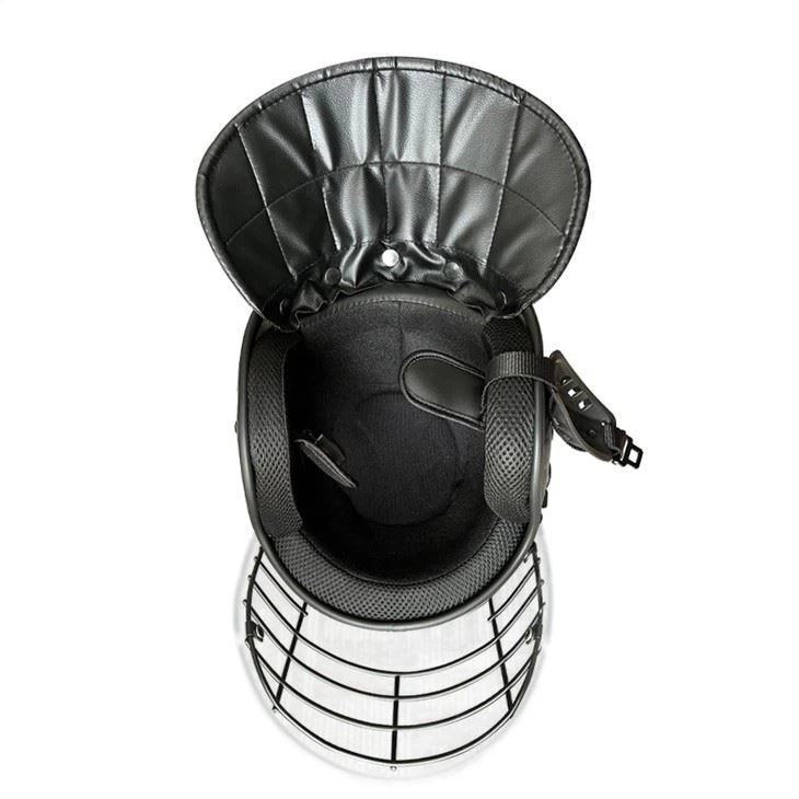 Police Security Anti Riot Helmet With Hard Neck Protector