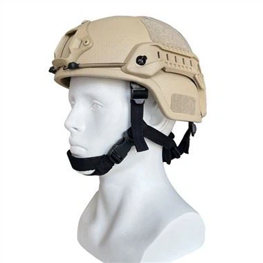 Шлем хаки Арамид военный Мич тактический пуленепробиваемый с вспомогательными соединителями рельса