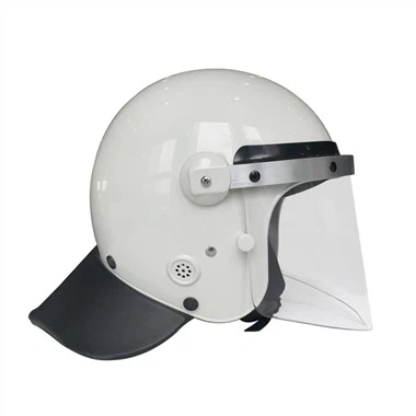 Белый цвет шлема полиции по борьбе с беспорядками для полиции
